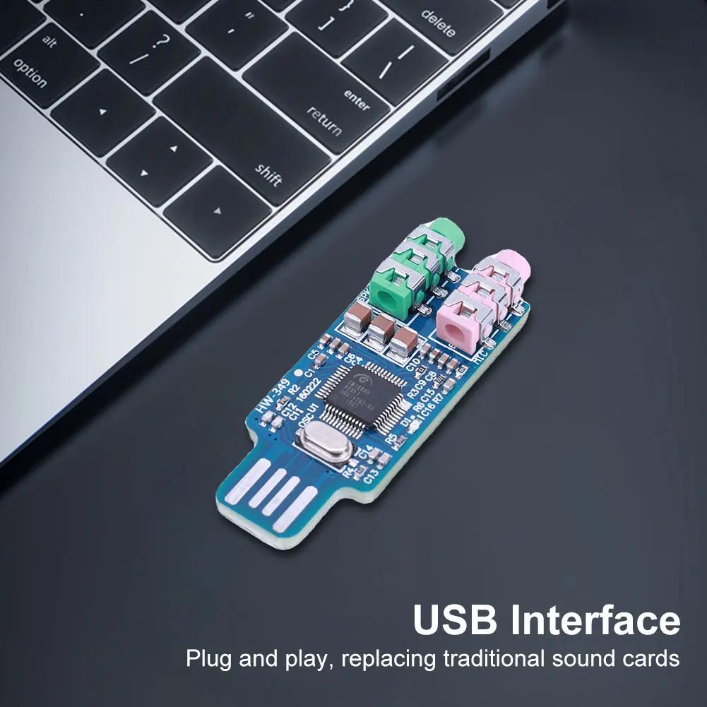 Ʈ ǻͿ   ī Ĩ ,  ũ , USB  , ׷  ī, CM108, 3.5mm